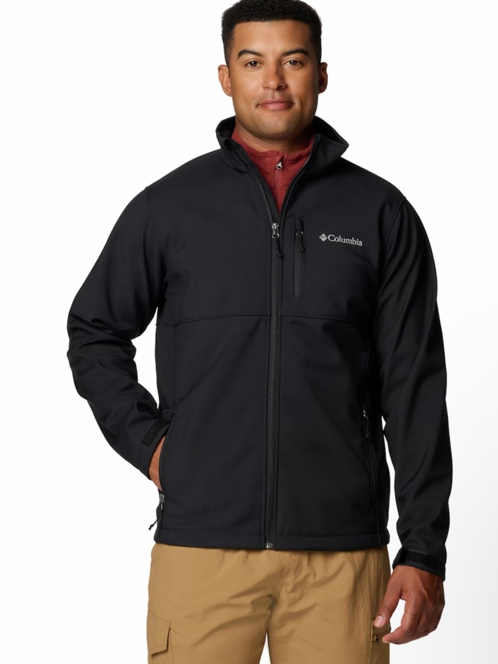 Columbia Black Softshell Jacket with Logo